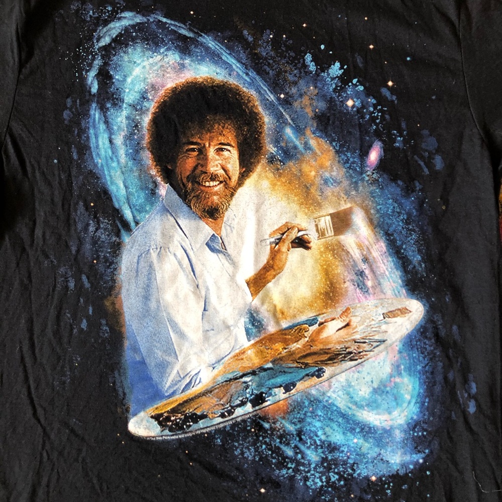 BOB ROSS men’s T-shirt size Large.